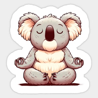 Serenity in Fluff Sticker